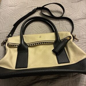 Kate Spade Chic Black and Cream Satchel